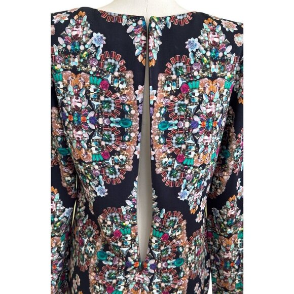 Artelier Nicole Miller Round Neck Long Sleeve Pullover Dress Women's Sz 8 - Picture 5 of 11